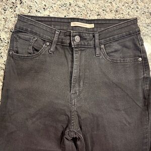 Levi 721 High Rise Skinny Jeans size 28 gray/black